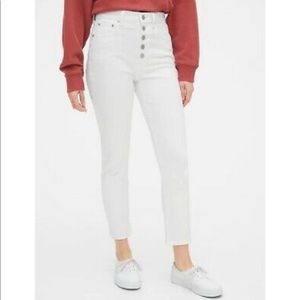 GAP white Cigarette Jeans 8/29